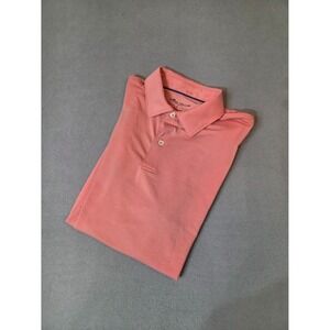 Peter Millar Performance Polo Shirt S Salmon Coral Stretch Golf Comfort